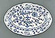 Plate decorated with motive of Blue onion, onion